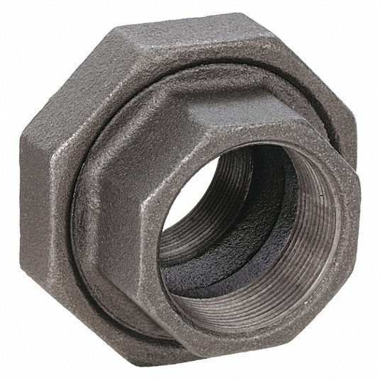 Various Sizes of Black Iron Pipe Union Female NPT Threaded Class 300 UL Approved