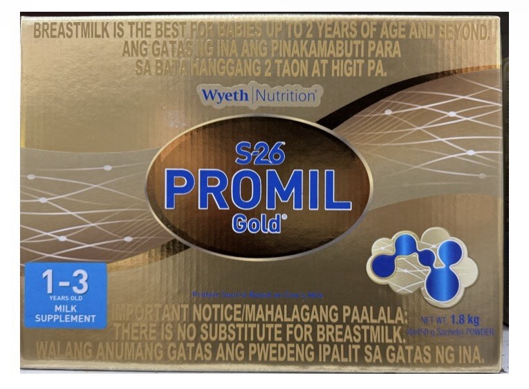 S-26 PROMIL Gold Wyeth 1-3yrs Old (1.8kg)