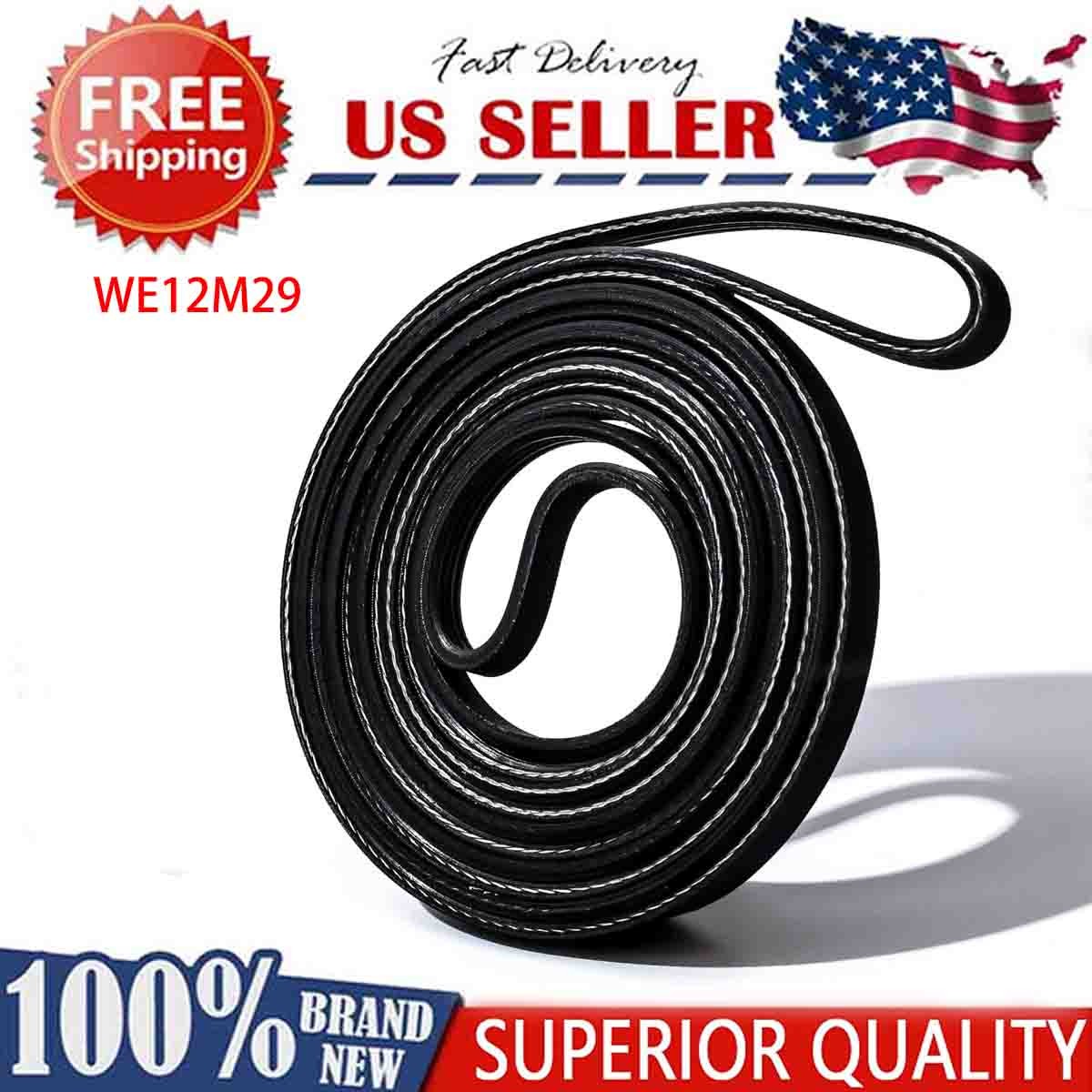 WE12M29 Dryer Drum Drive Belt Compatible with For GE Hotpoint Kenmore 137292700