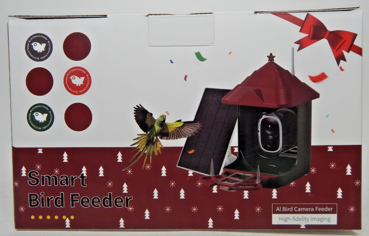 Smart Bird Feeder 10000+ AI Camera Red Green – Bird Identification – Live Video