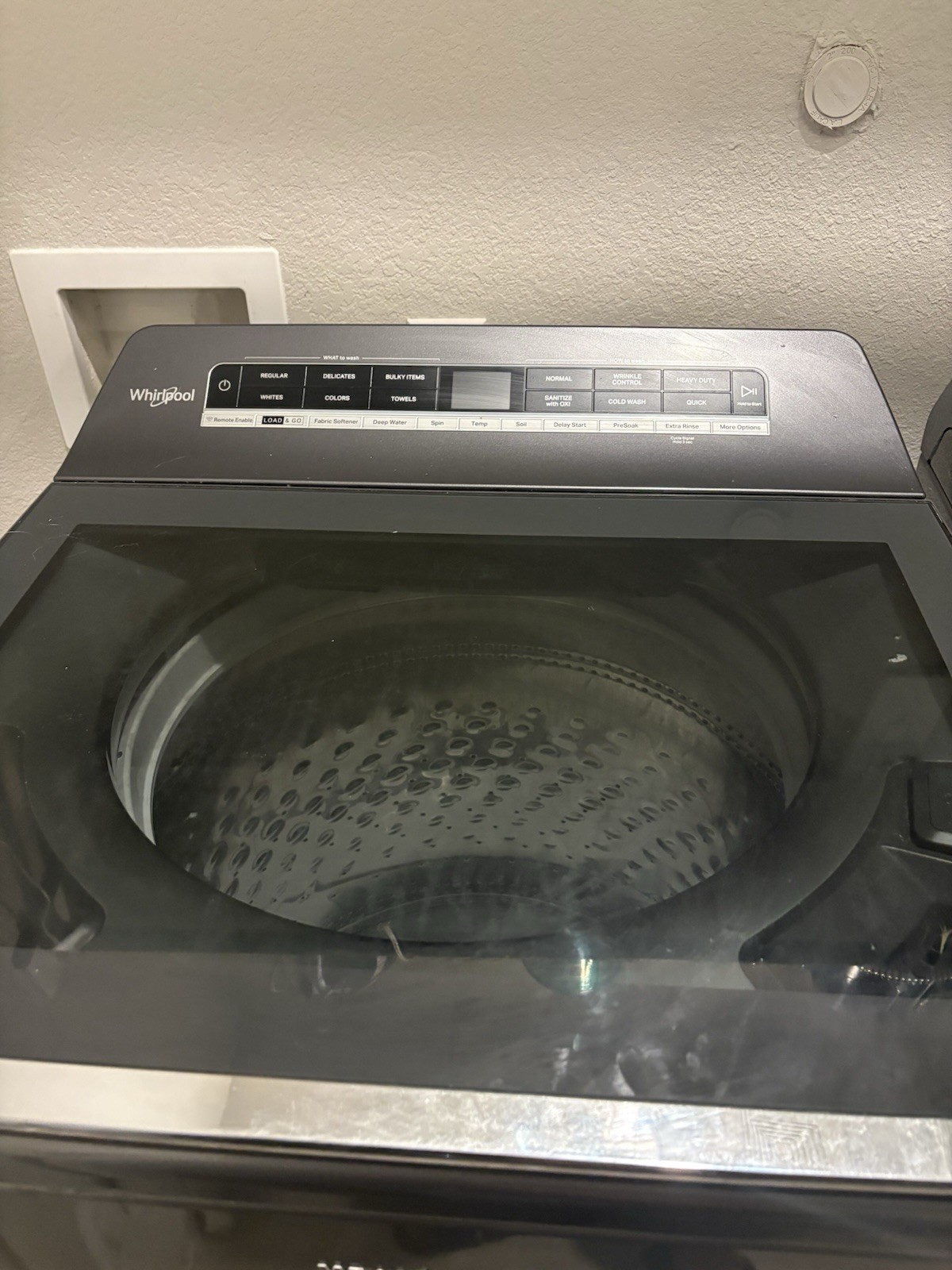 Whirlpool Gray Top-Loading Washer & Electric Dryer Set, End-of-Cycle Alarm