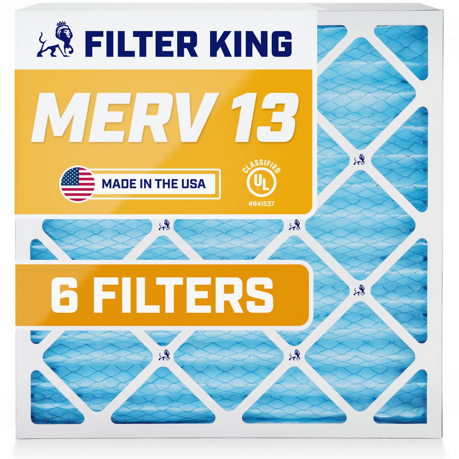 Filter King 9.75×23.75×1 Air Filter 6-PACK MERV 13 Actual Size 9.75 x 23.75 x