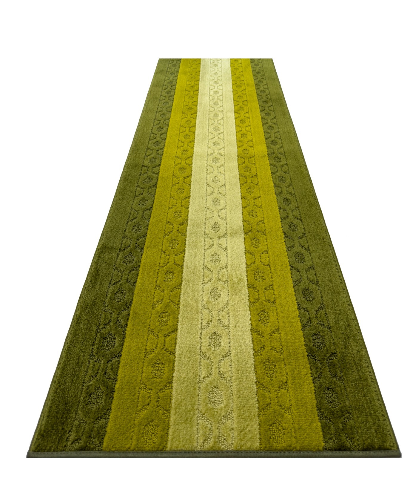Non Skid, Machine Washable, Hallway, Kitchen Runner Rug, Custom Length, Green