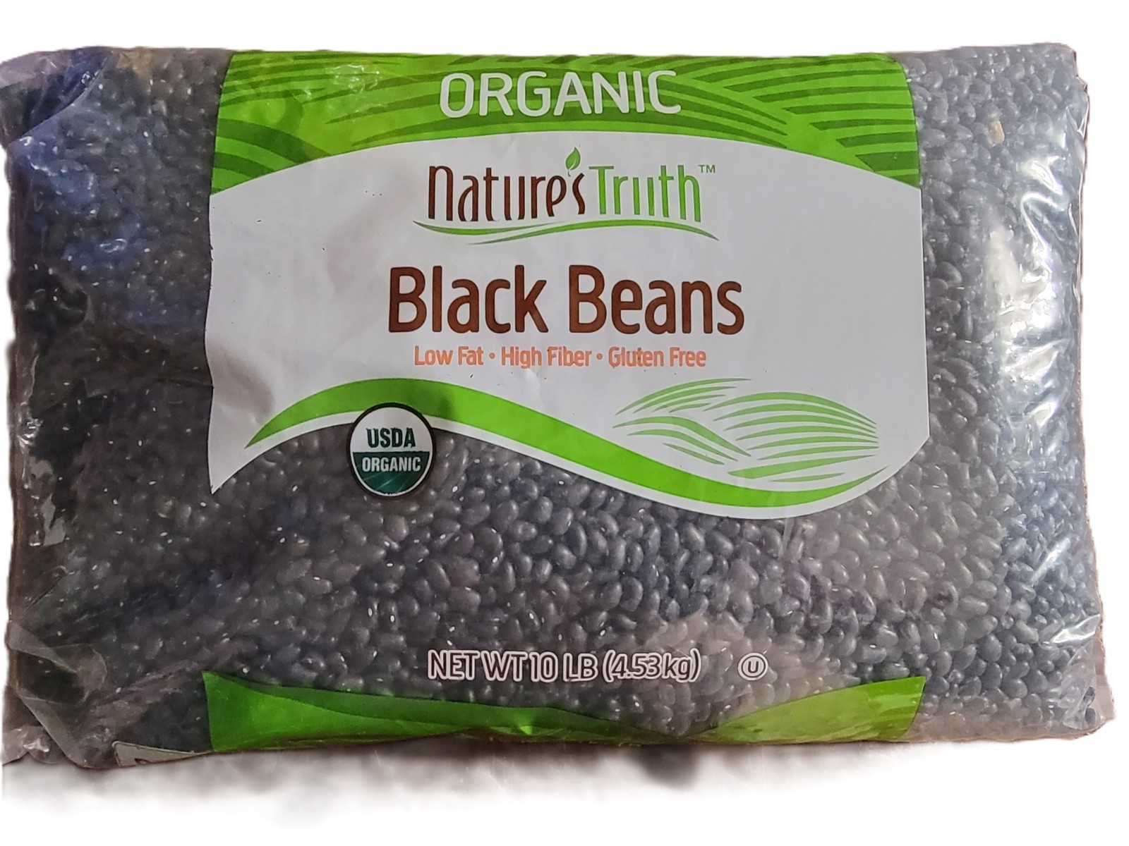 Nature’s Truth Organic Black Beans, 10 Pounds Exp 11/26 Free Shipping