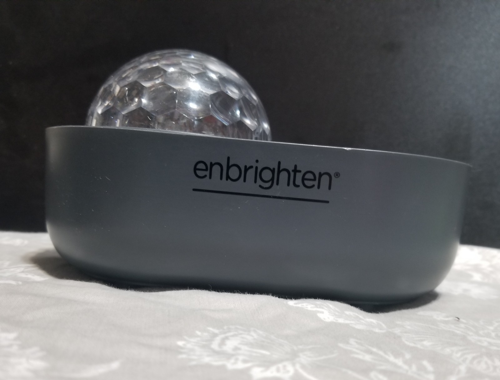 Enbrighten Tabletop Lasser Projectable. Charger Not Included. Indoor Use Only.