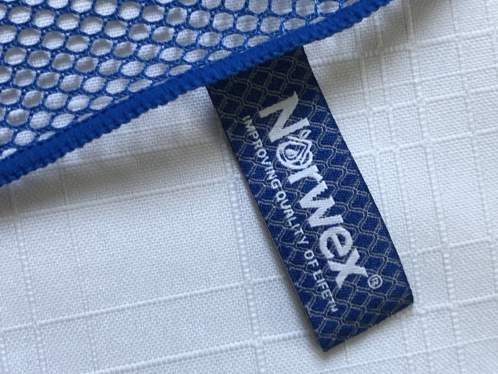 NORWEX Blue Mesh Dishcloth – Solid Polyester Modern Kitchen Cloths – NEVER USED