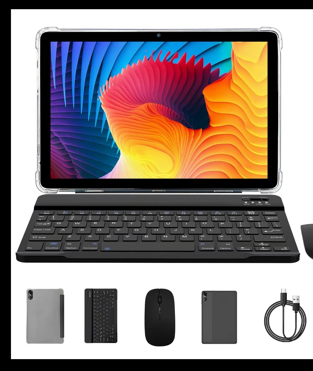 Pritom Android Tablet with Keyboard & Mouse
