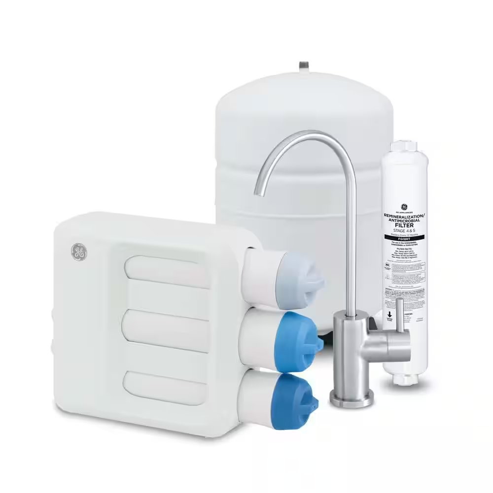 GE Under Sink 5 Stage Premium Reverse Osmosis Water Filtration System