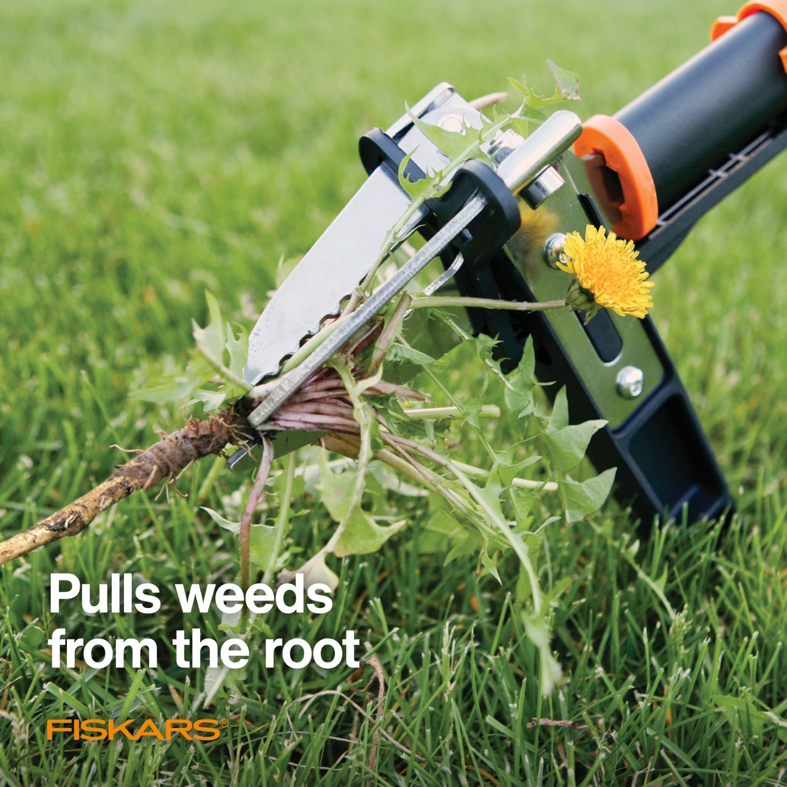 Fiskars 3-Claw Stand Up Weeder, 39″ Long Ergonomic Handle with Easy-Eject Mechan
