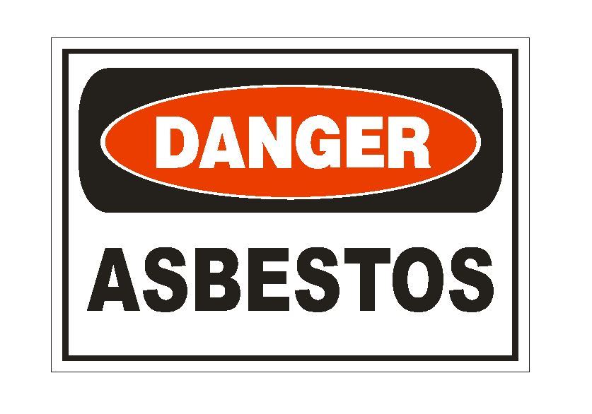 Danger Asbestos Sticker Safety Sign Decal Label D868