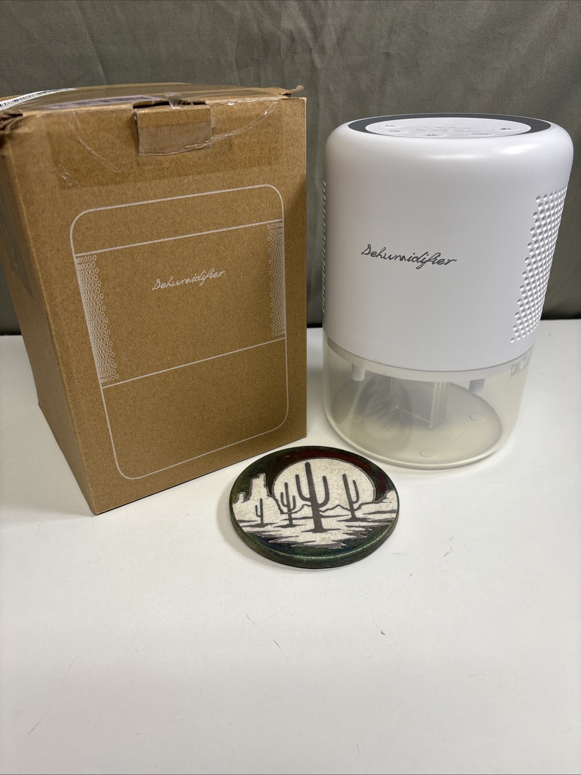 NeedDuck Dehumidifier 44oz 600sqft Auto Shut Off Defrost 10 Colors 3 Timer White