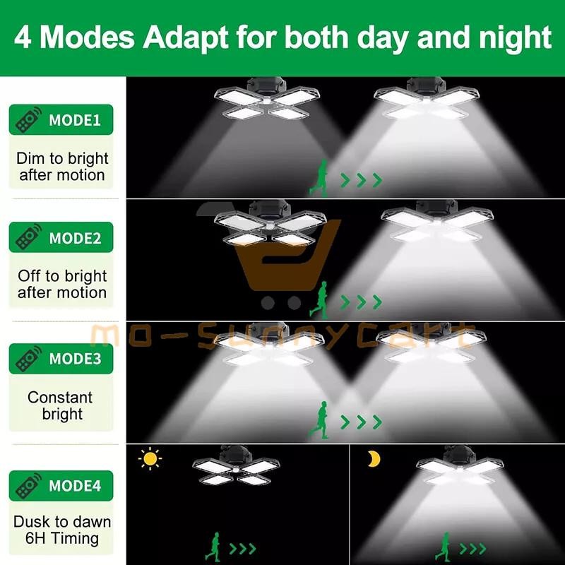 168LED Solar Pendant Light Outdoor Indoor Solar Powered Motion Sensor Shed Light