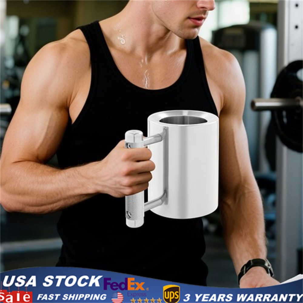 2 in 1 Stainless Steel Dumbbell Water Bottle 8kg Adjustable Weight Fitness Cup