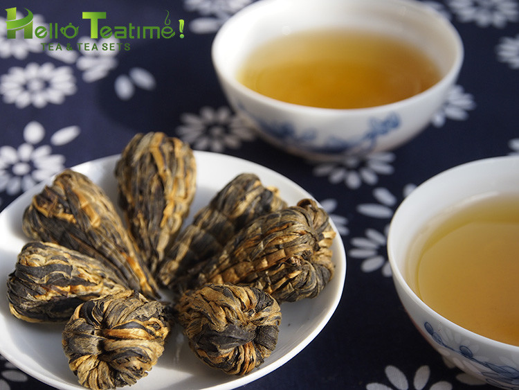 HT-Dian Hong Black Tea Ball Compressed Gongfu Yunnan Dianhong Premium Bao Ta Tea
