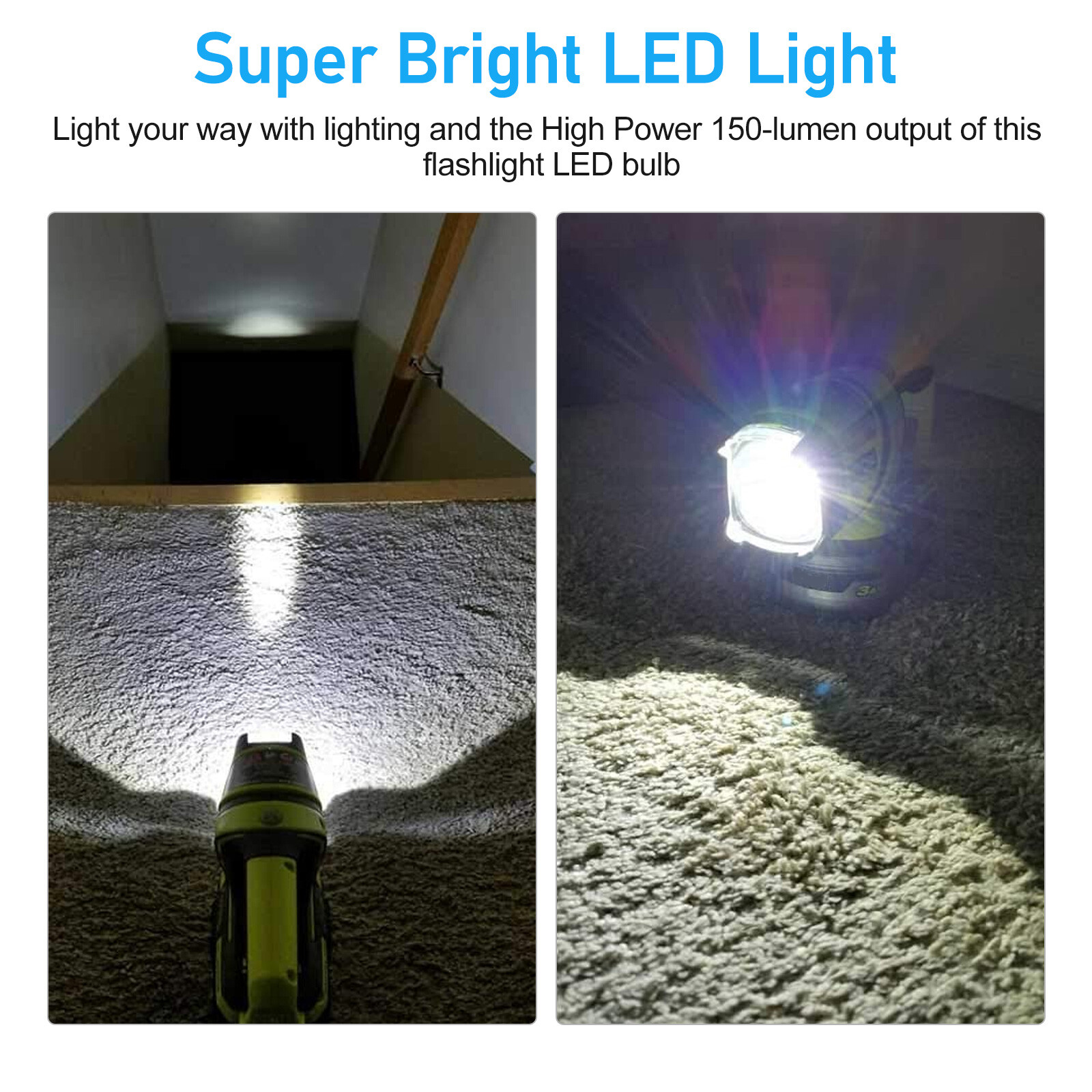6Pcs P13.5S LED Flashlight Lights Torch Bulbs Upgrade DC 3V Replace White Lamp