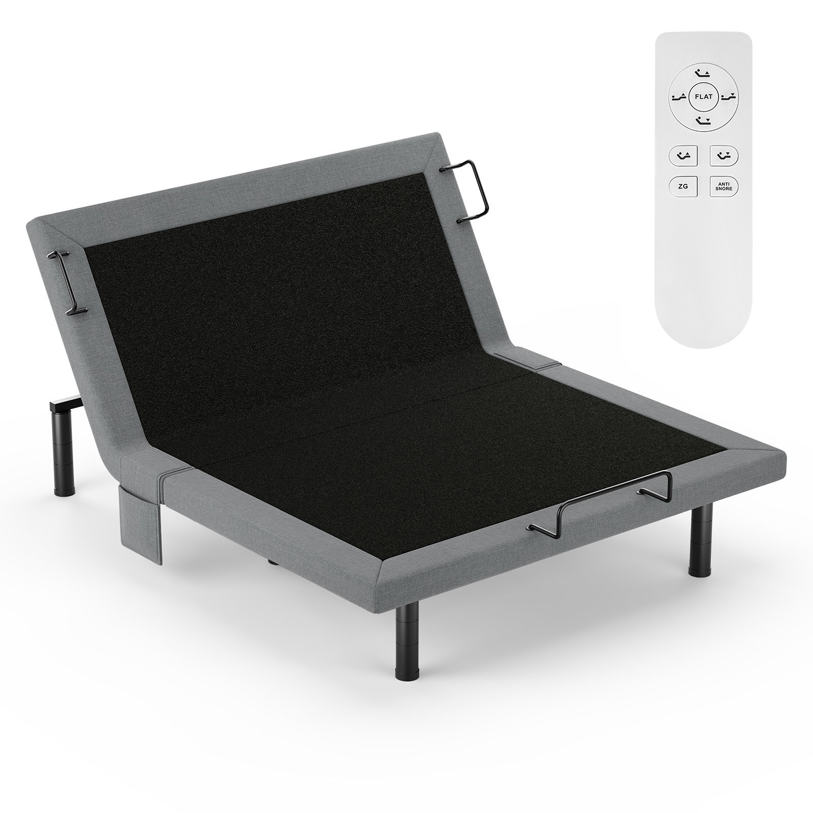 Split King Electirc Adjustable Bed Frame Base With Massage Remote USB Twin XL