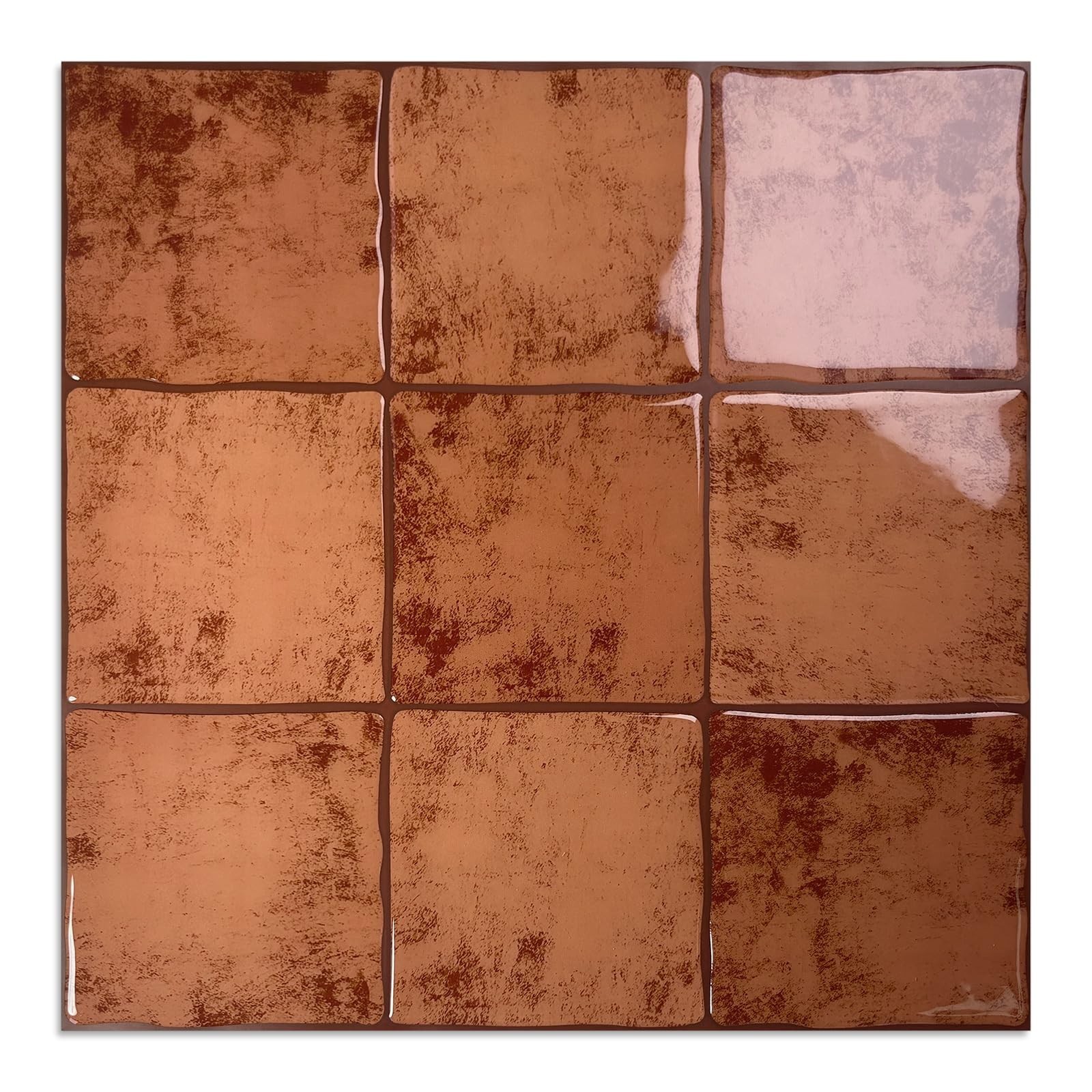 10 Sheet Thicker Peel and Stick Backsplash Tile, 12″x12″ 3D Self Adhesive Squ…