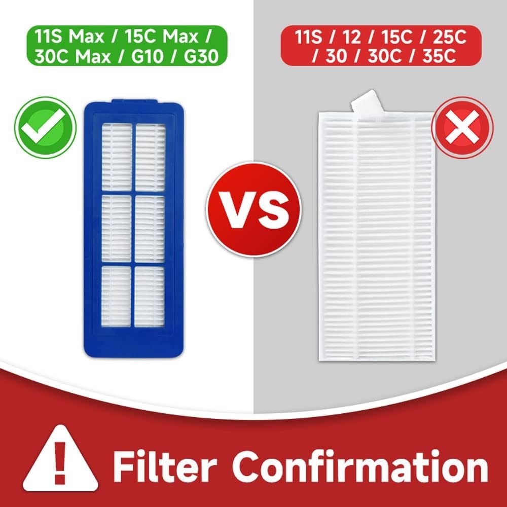Replacement Brush Fliters For Eufy RoboVac G10 G20 G30 Edge Verge Hybrid Vacuum