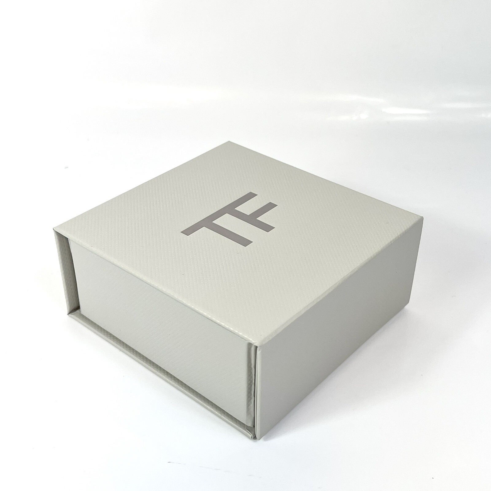 Authentic TOM FORD Extra Small Square Empty Gift Box Container Gray 4.25”x1.75″
