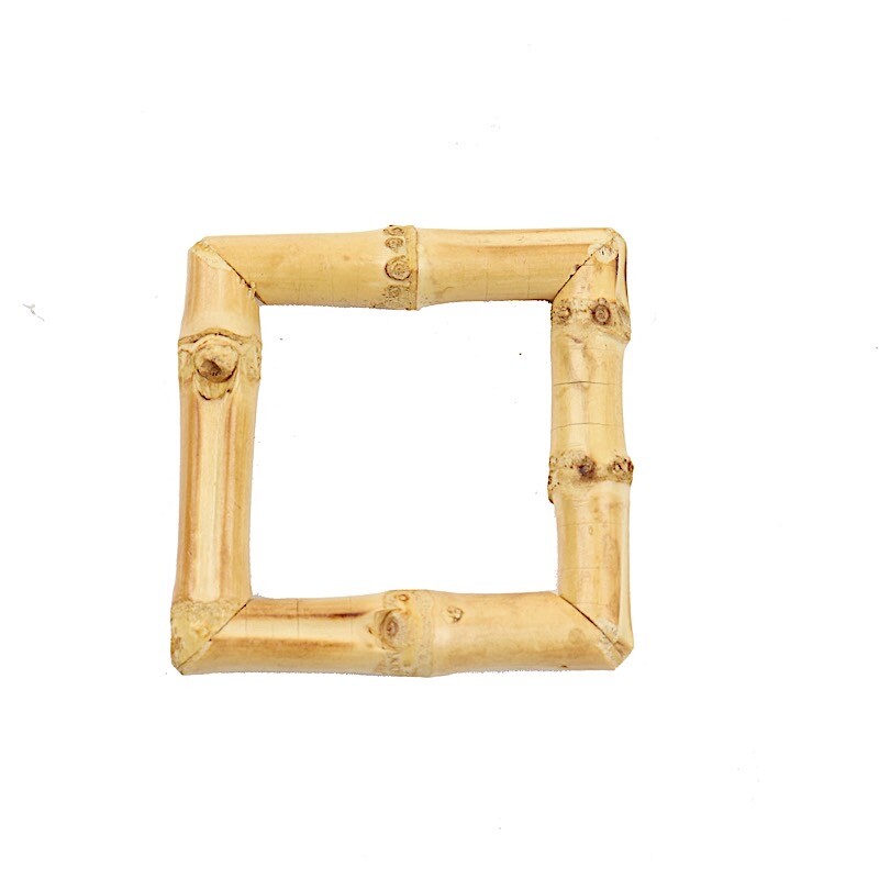 4 Square Natural Bamboo Wood Napkin Rings Wedding Party Events Home Decorations