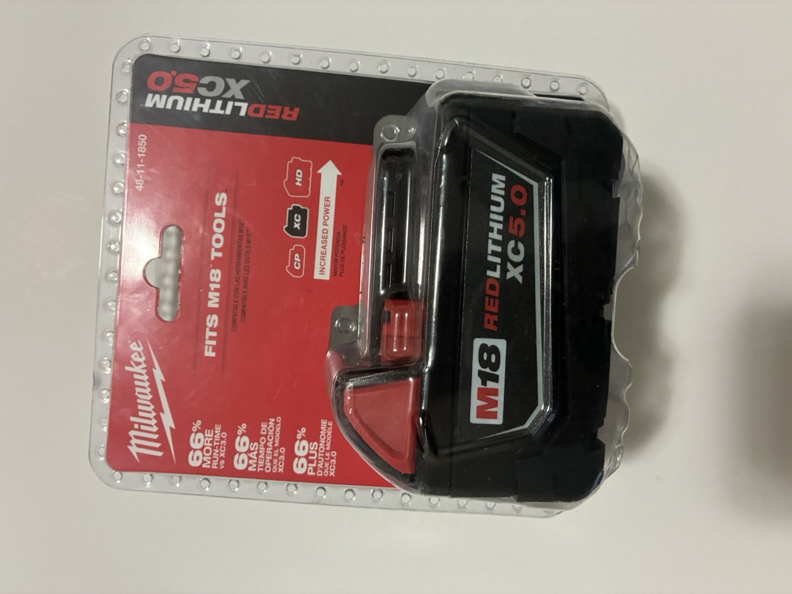 Milwaukee (48-11-1850R ) Li-Ion Battery – Black