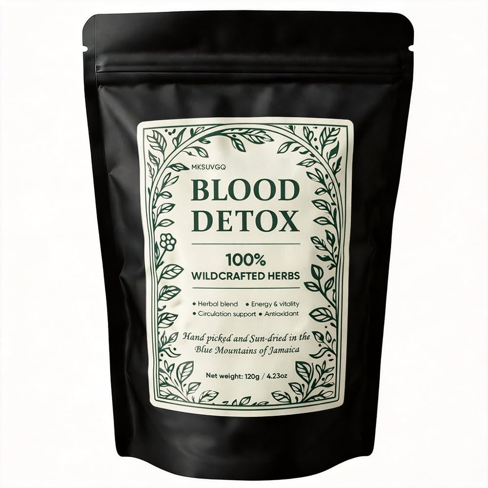 Blood Detox Tea Jamaica, Chef Tijani Inspired Healing Garden Herbal Blend, 10…