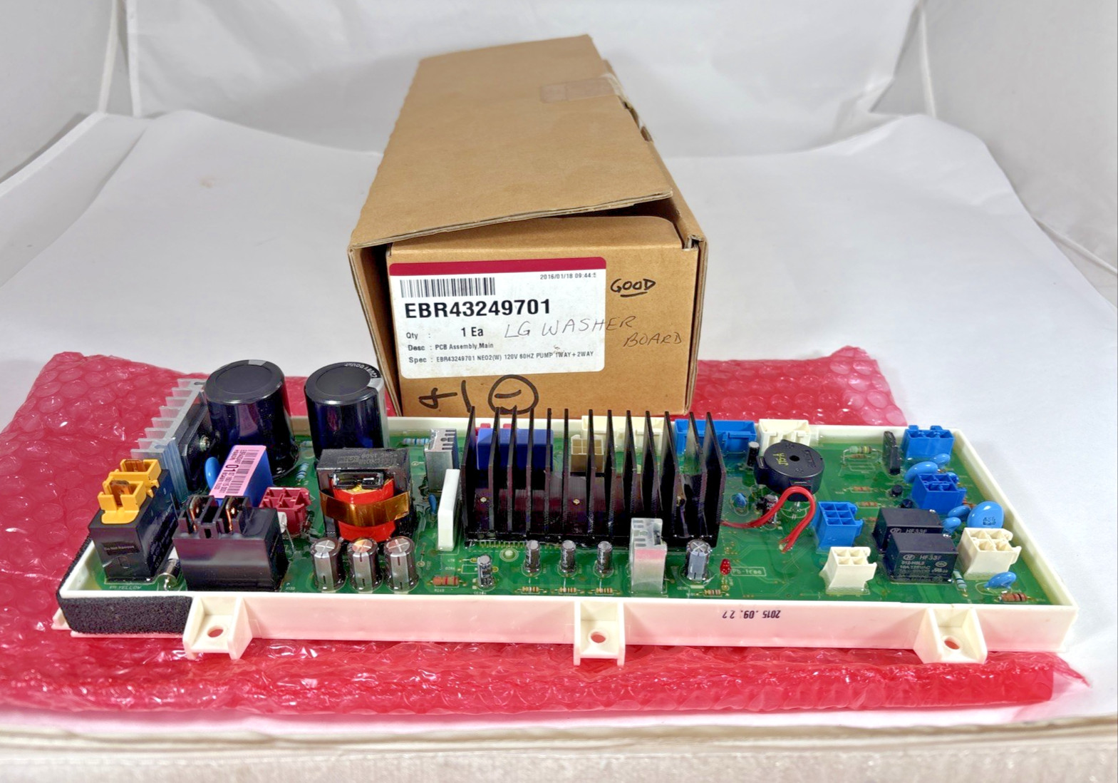 New LG Washer Main PCB Control Board EBR43249701 OEM Open Box Never Installed