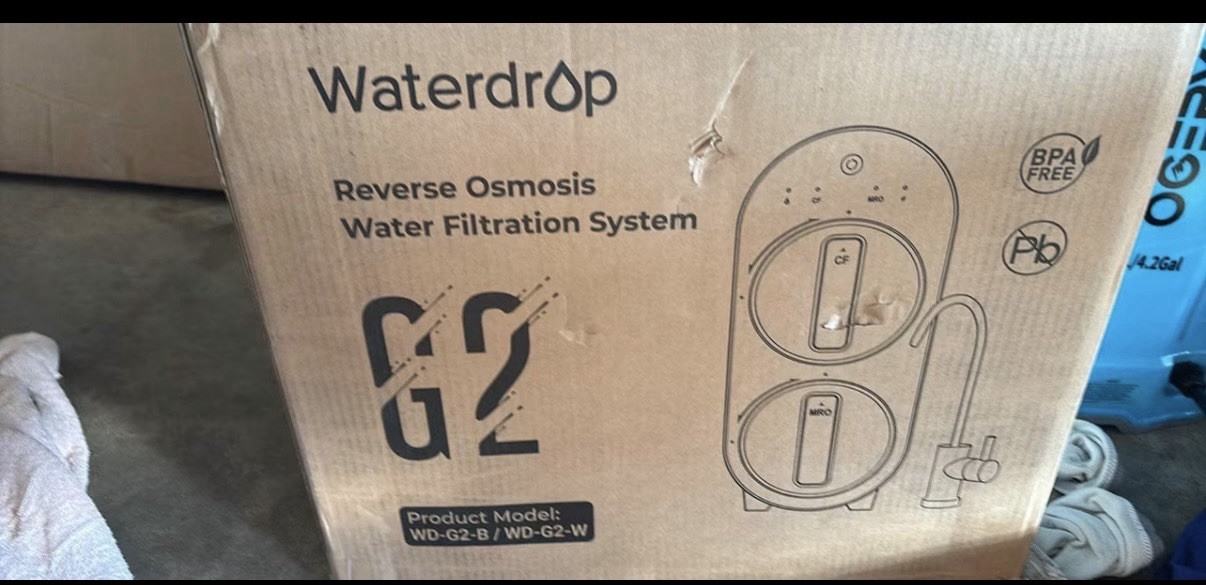 Waterdrop WD-G2-B Reverse Osmosis Water Filtration System Tankless – White
