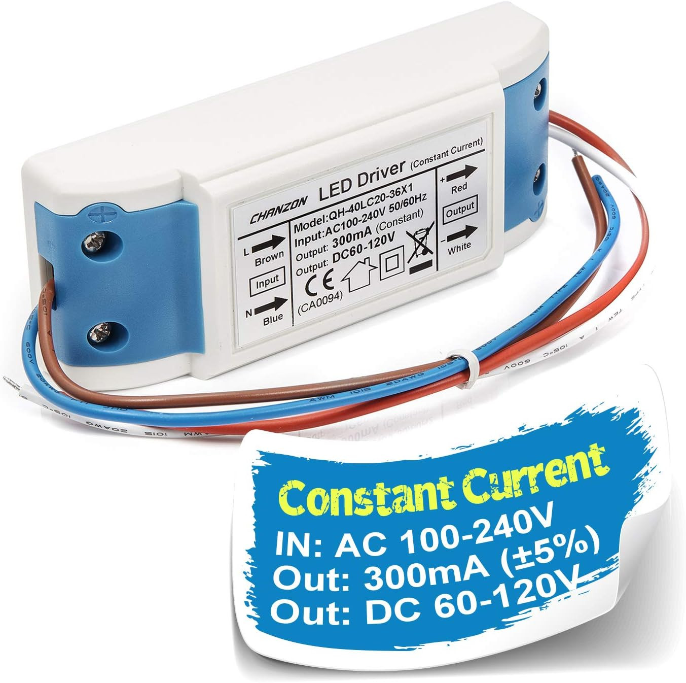 LED Driver 300Ma (Constant Current Output) 60V-120V (Input 100-240V AC-DC) (20-3