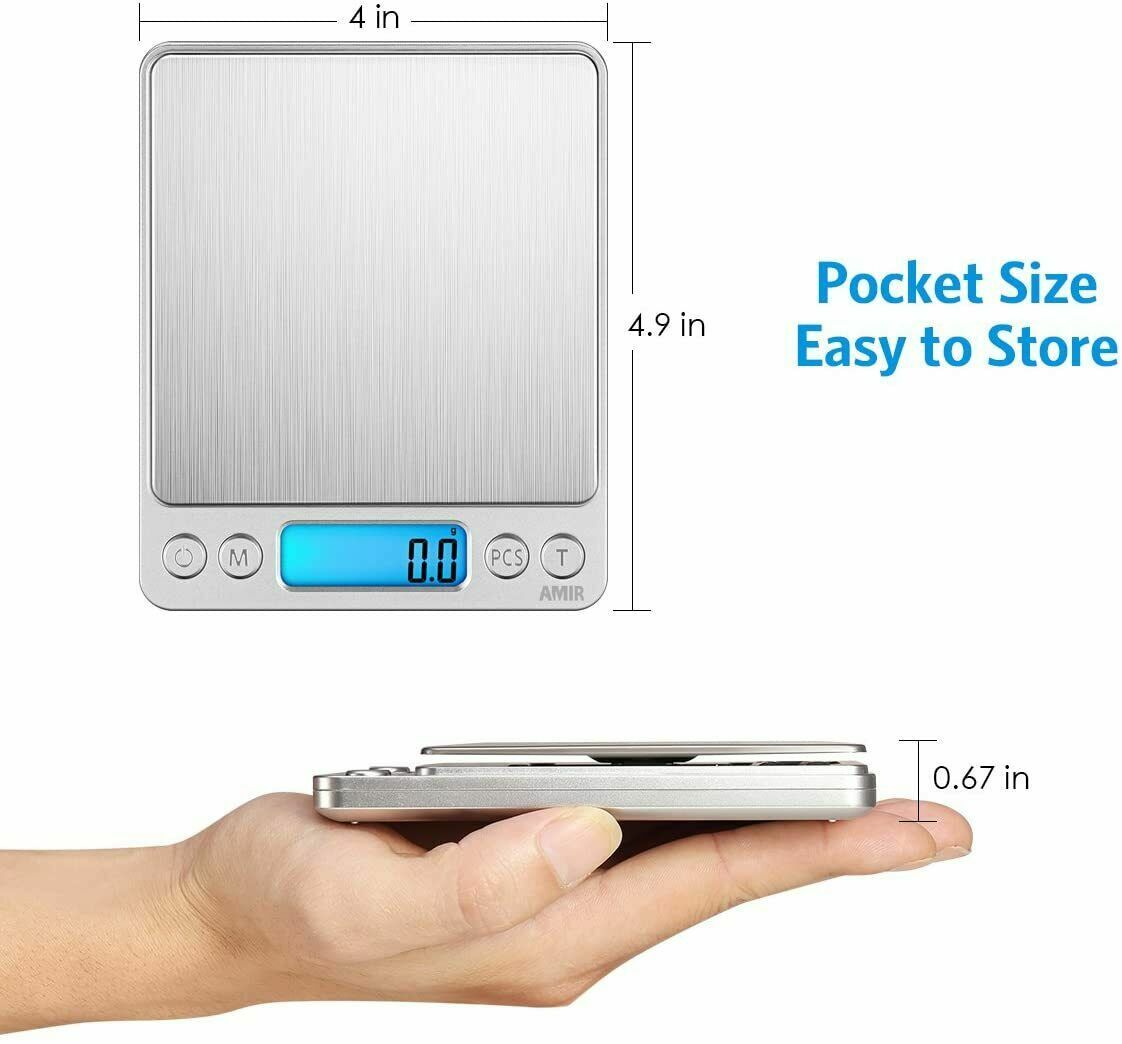 6.6 LB Kitchen Scale Electronic Food Weighing Digital Scale Postal 3000g x1g