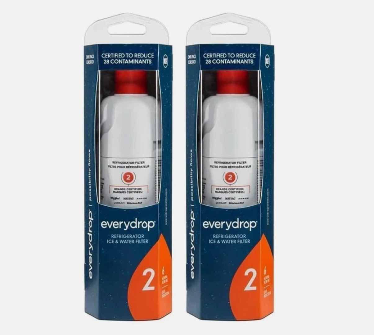 2PACK W10413²645A EDR2²RXD1 Filter 2 9082 Refrigerator Ice Replacement