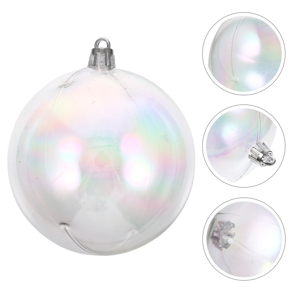 Holiday Ornaments for Tree Plastic Multi-color 6Pcs 3.54×3.14×3.14in