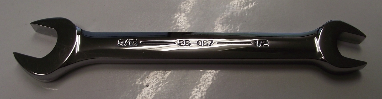 Armstrong 26-067 9/16″ x 1/2″ Open End Wrench Full Polish USA