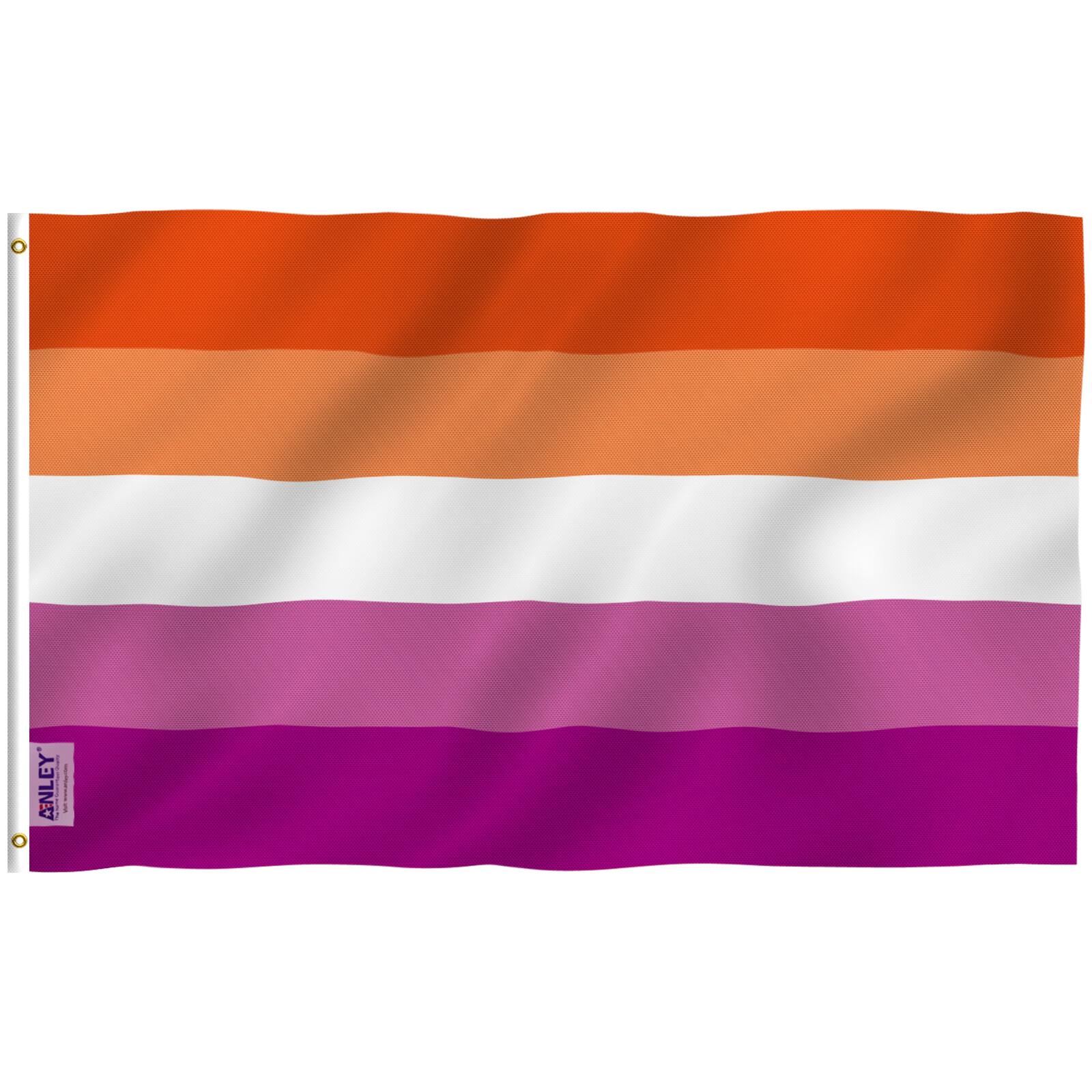 Anley Fly Breeze 3×5 Ft Sunset Lesbian Pride Flag – LGBT Les Sunset Pride Flags