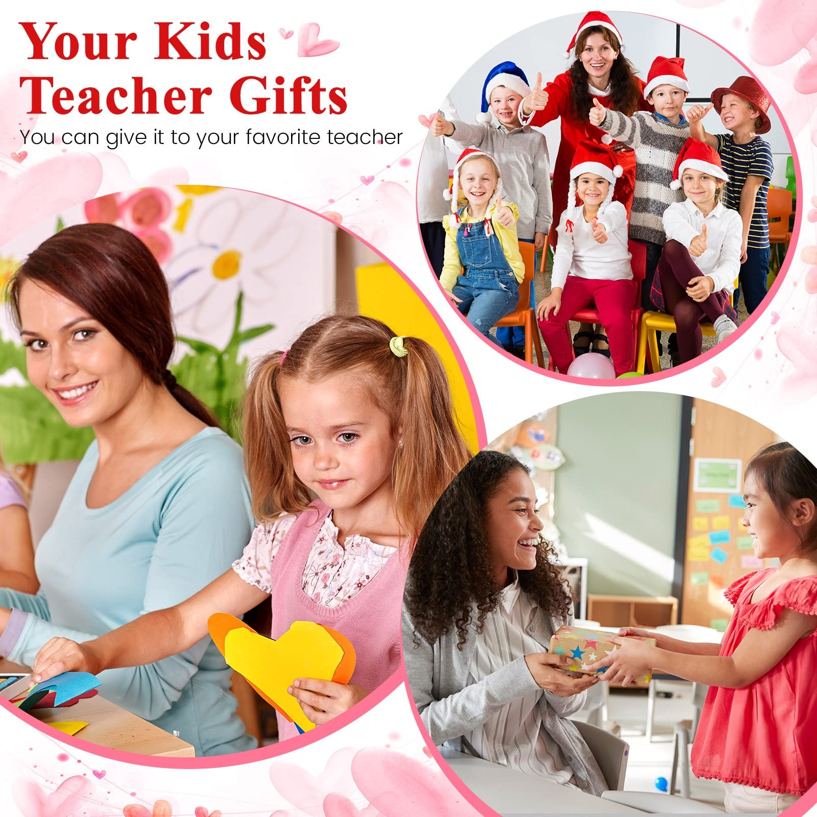 Hinly Teacher Appreciation Gift Set, as pictures shown, Mainly White
