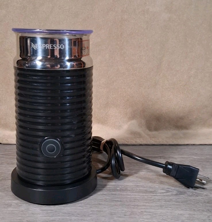 Nespresso Aeroccino 3 Milk Frother Black 3594 – Tested & Working – Electric Foam
