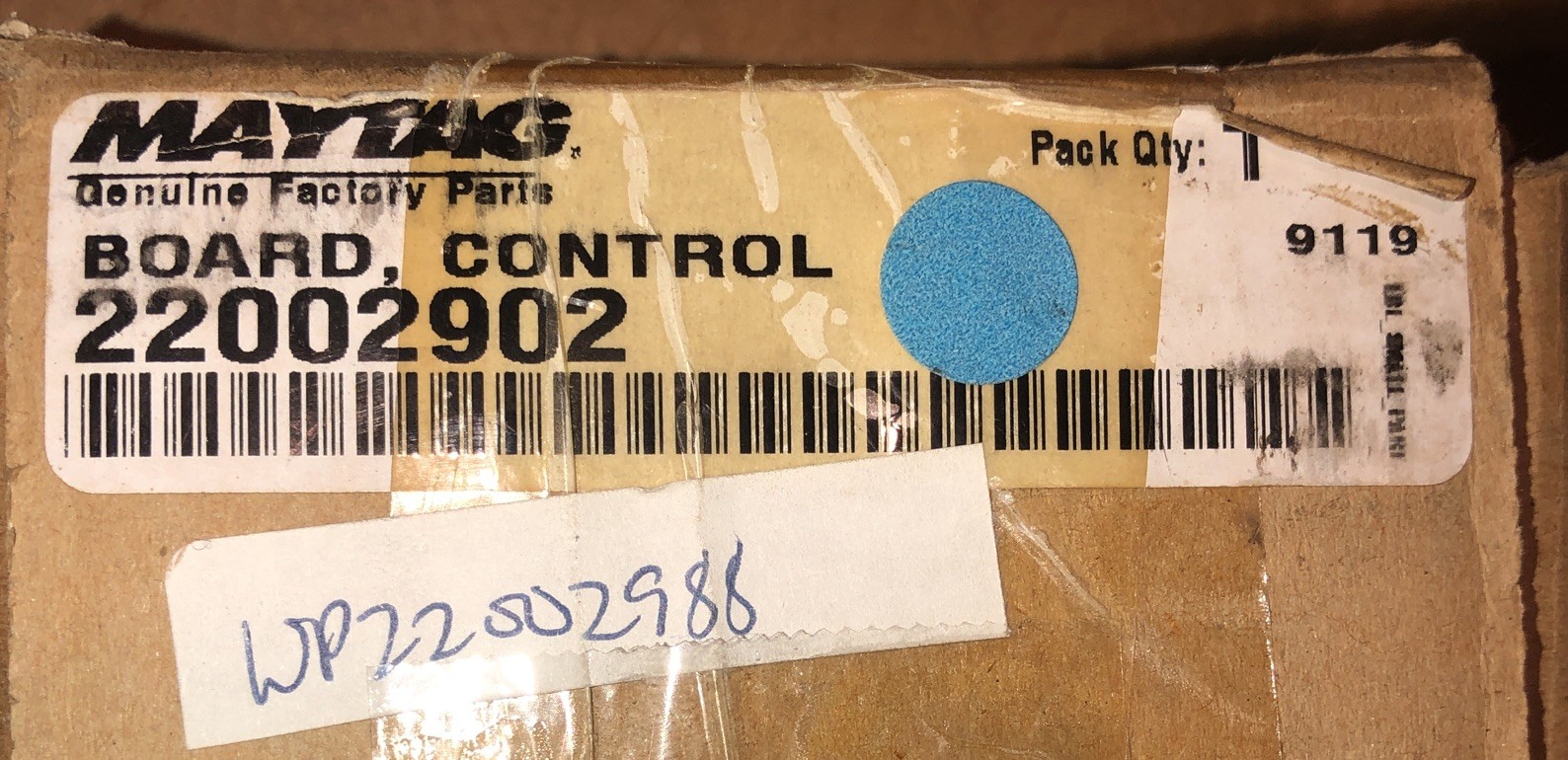OEM New Maytag Washer Control Board WP22002988, 22002334, 22002365, 22002902