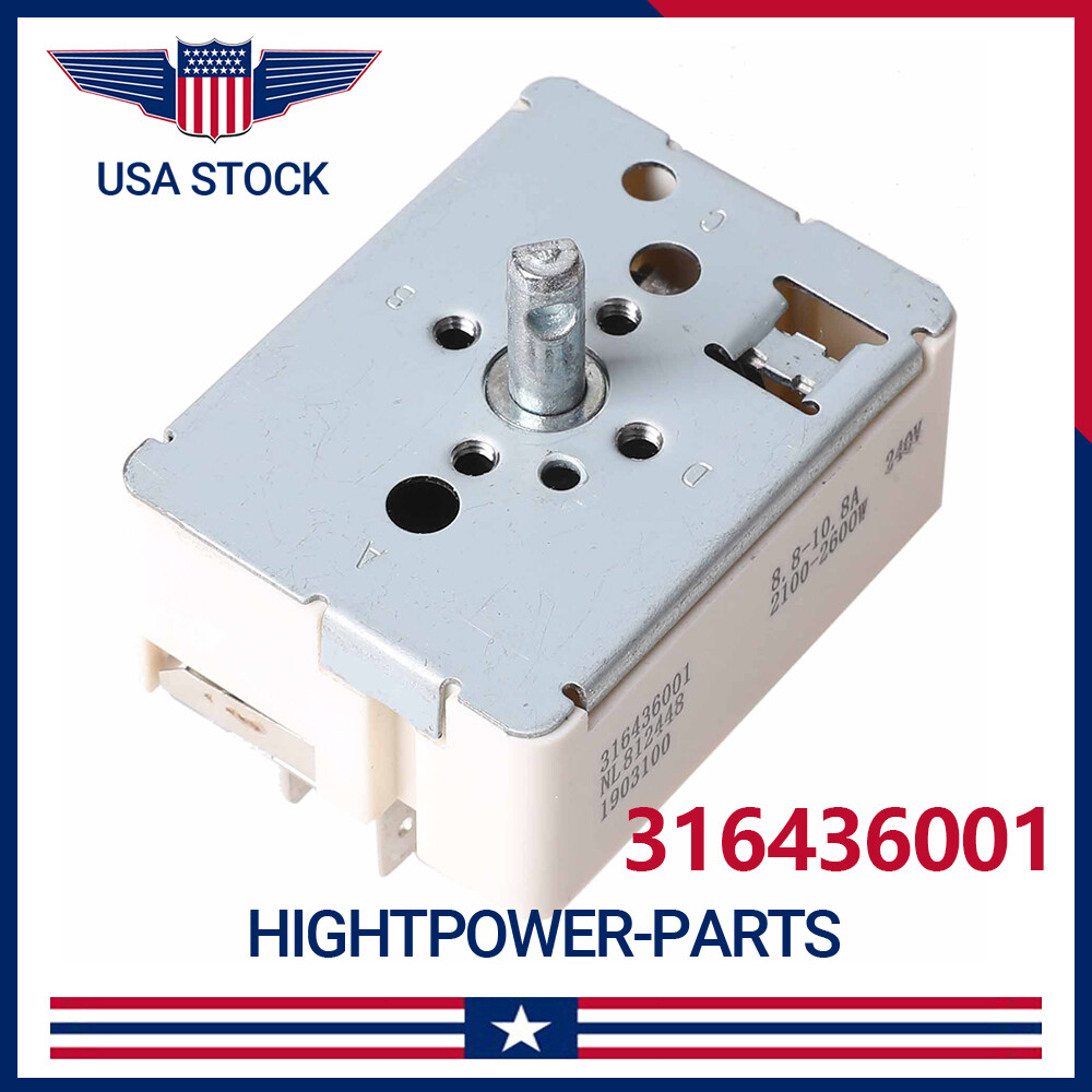 8″ Infinite Switch Replaces For Frigidaire Range Stove Element Burner 316436001