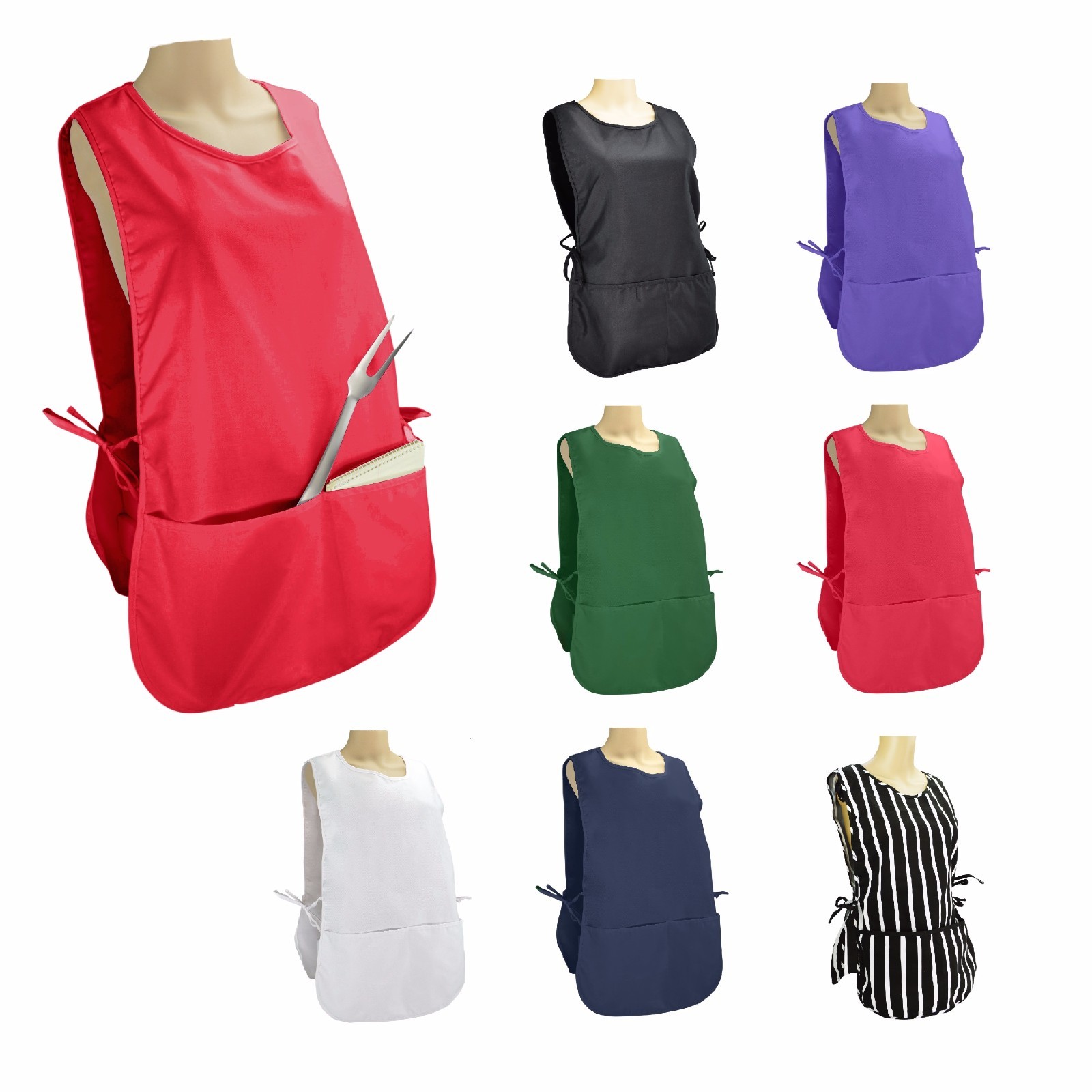 DALIX Cobbler Apron 2 Pockets Smock Regular 28.5″ x 18.5″ 2 PACK