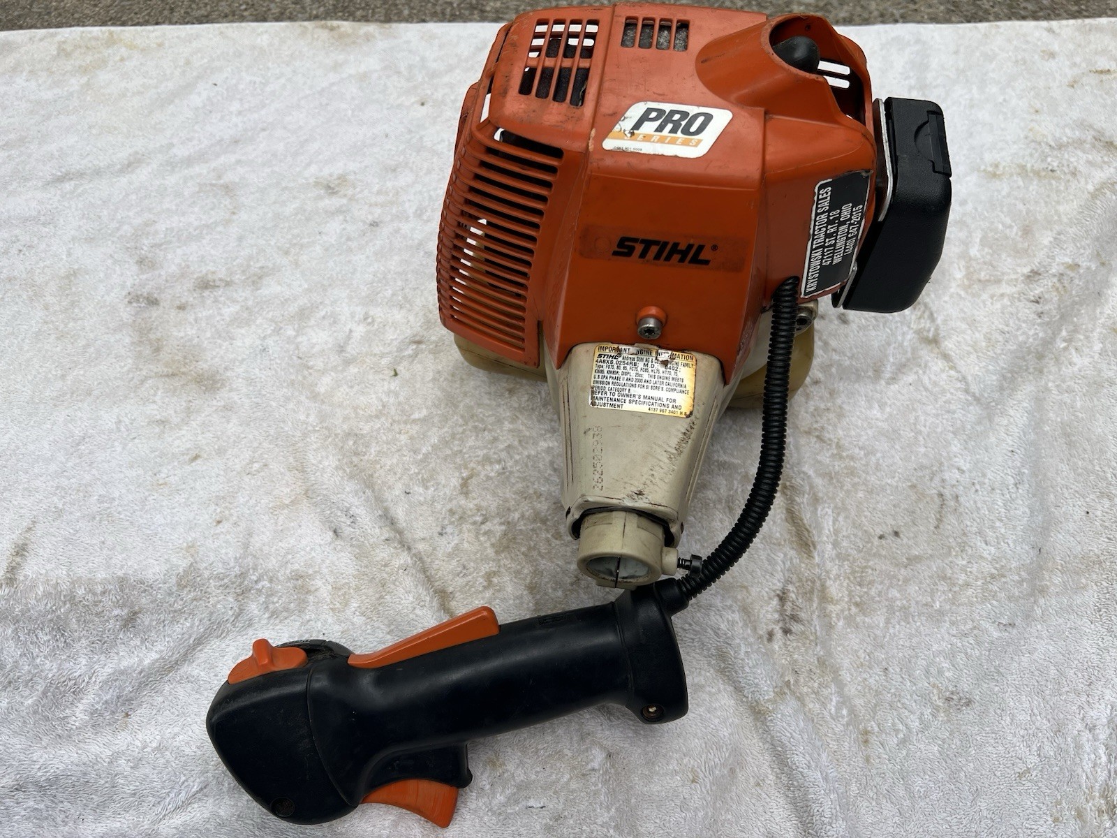 🇺🇸Stihl FS80R Pro Series 25cc 2 Cycle Powerhead & Throttle Control🇺🇸