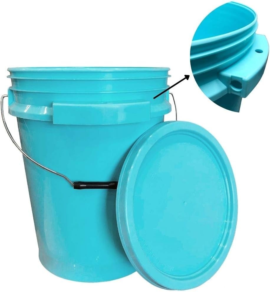 ISMART Bucket-5 Gallon Food Safe Material, Durable, Blue Color