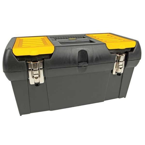Stanley Series 2000 Tool Box, Plastic, Black/Yellow – Choose Your Box Width.