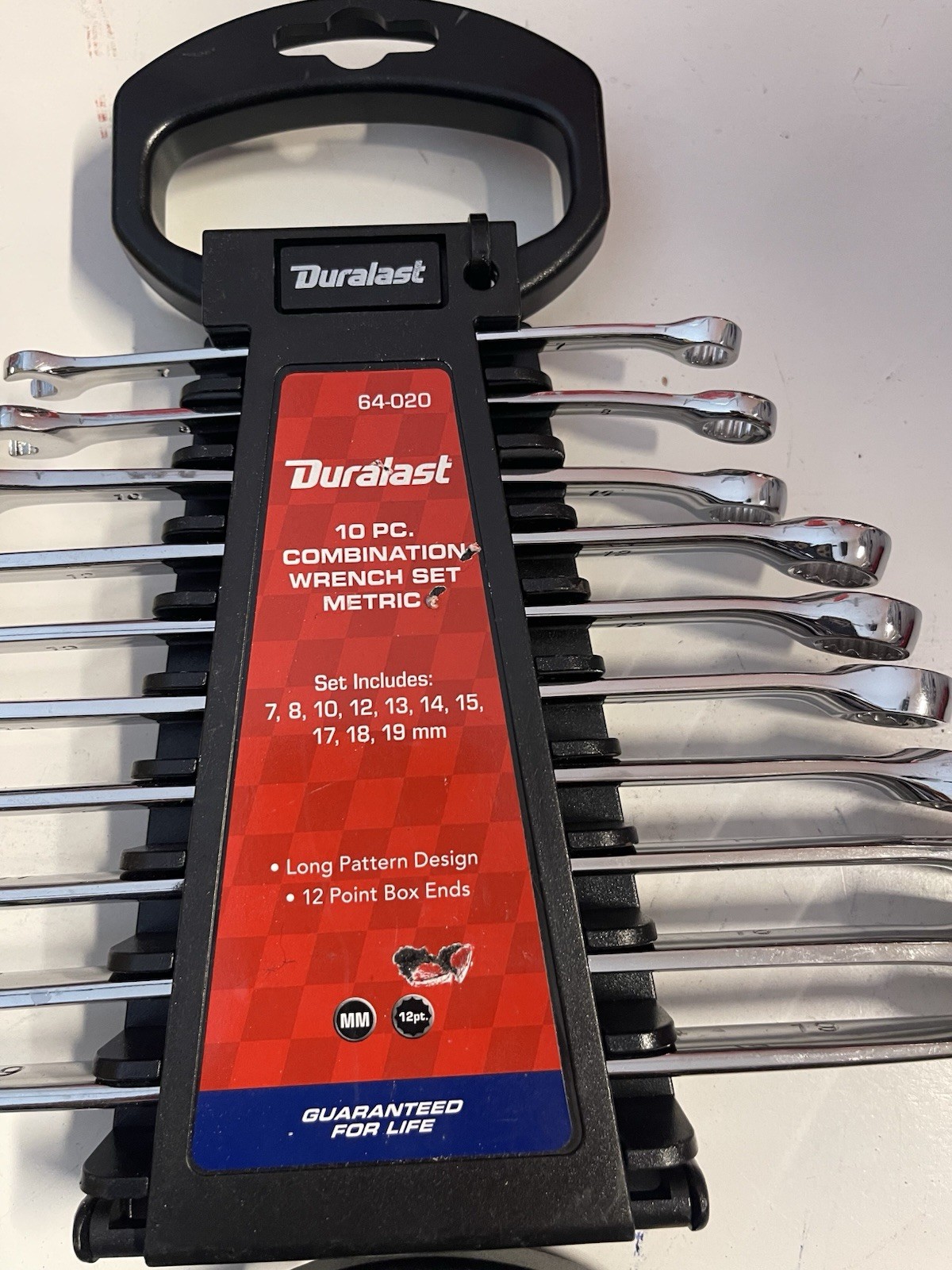 Duralast Combination & Ratcheting Wrench Sets, Metric/SAE, 6 or 10 Pieces, Steel