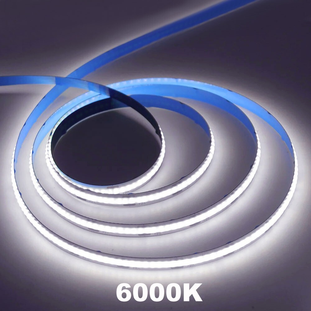 5V 12V 24V COB LED Strip Light Flexible Tape Lights DIY Indoor Cabinet Kitchen