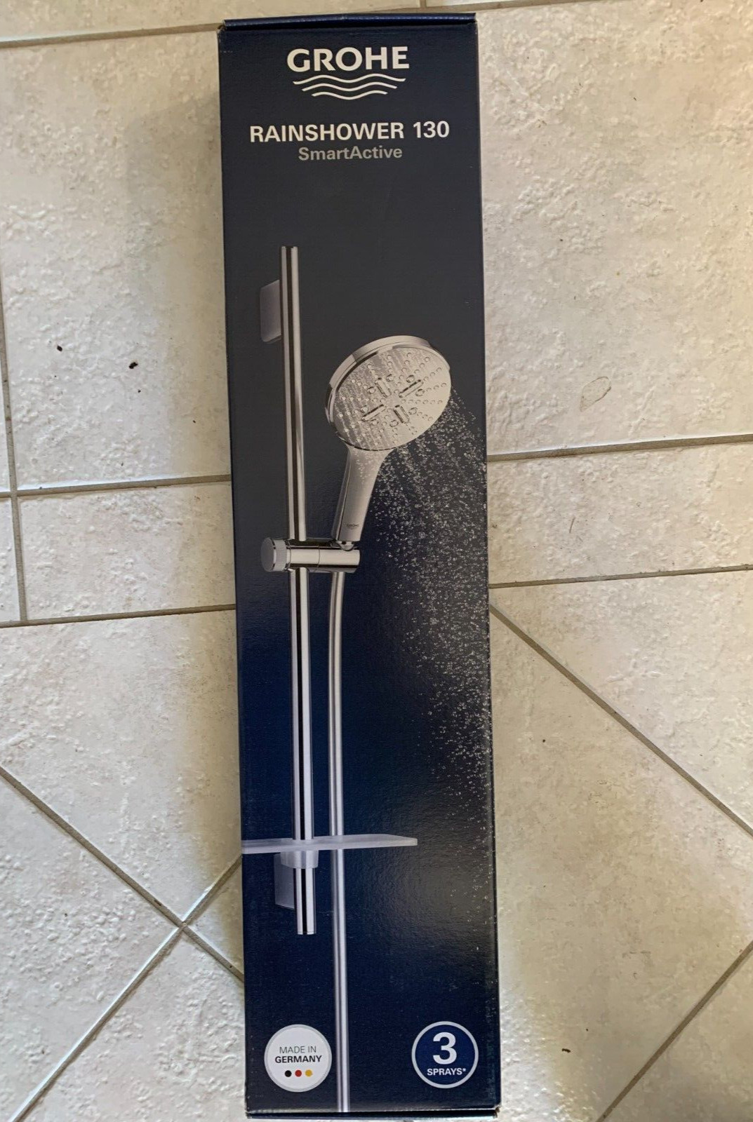 GROHE Rainshower SmartActive 130 Single 600mm Rail Shower Set with elbow