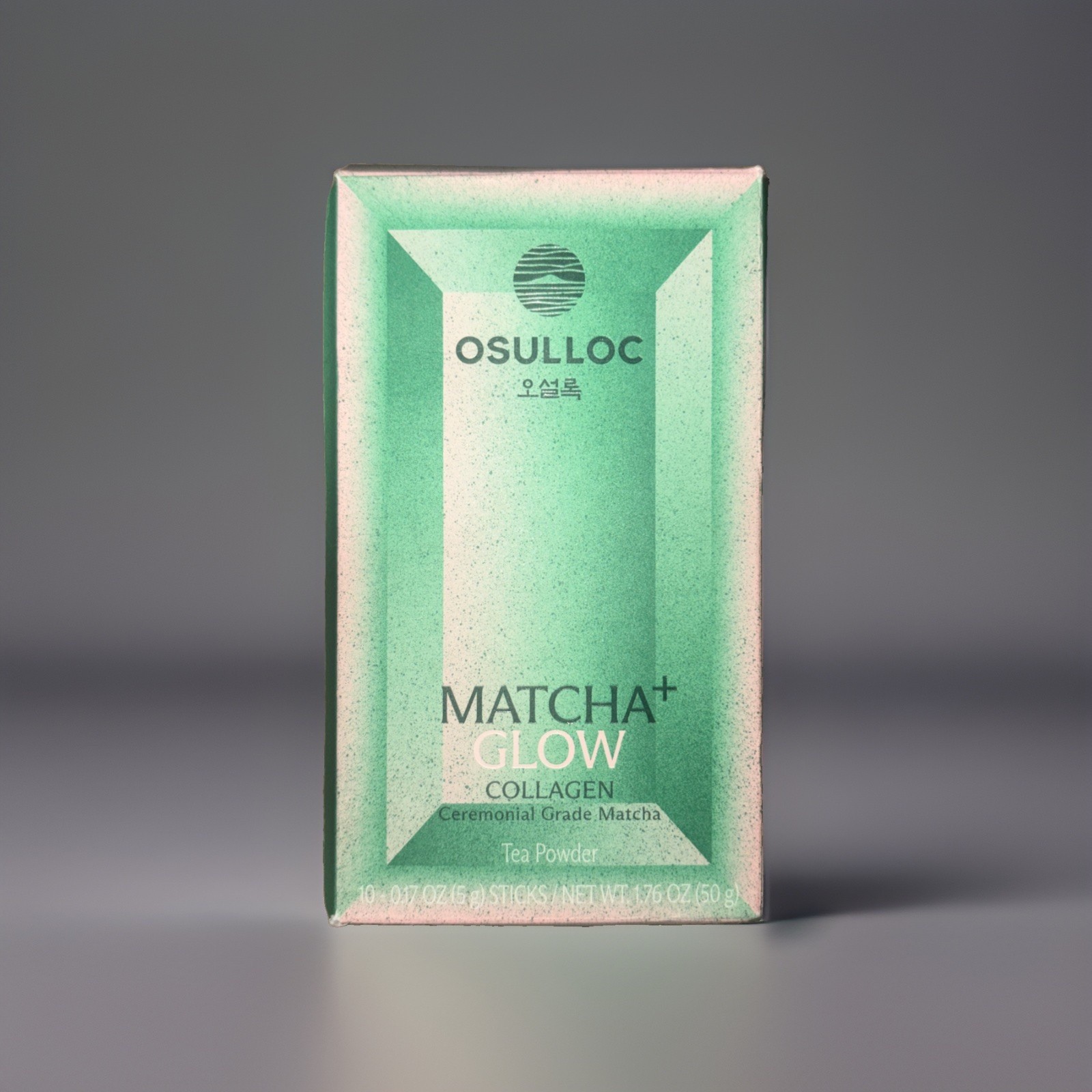 OSULLOC Matcha Plus Collagen Glow Green Tea with Collagen 5g x 10 Sticks K-Food