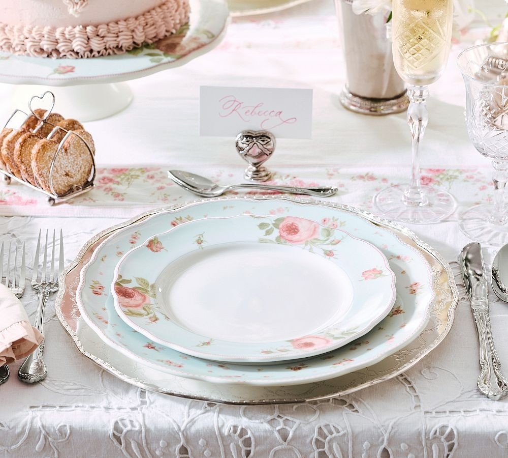 Pottery Barn-LoveShackFancy Garden Floral Dinnerware Set