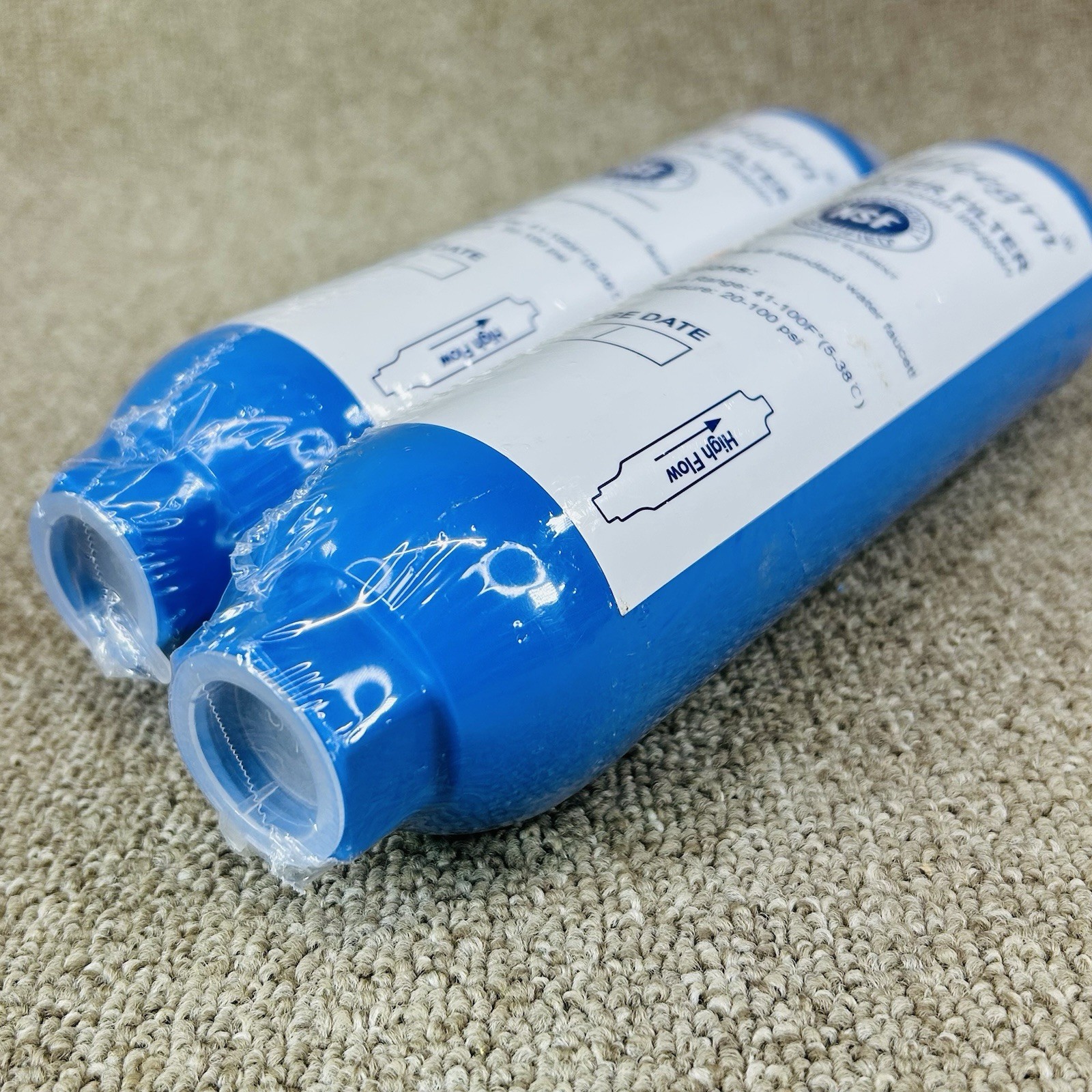Inline RV Water Filter 2 Pack Reduces Odors Chlorine & Sediment Camping Outdoors