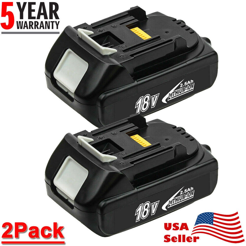 2-Pack For Makita 18 Volt Lithium-Ion 3.0Ah Battery BL1820 BL1815 BL1830 BL1860