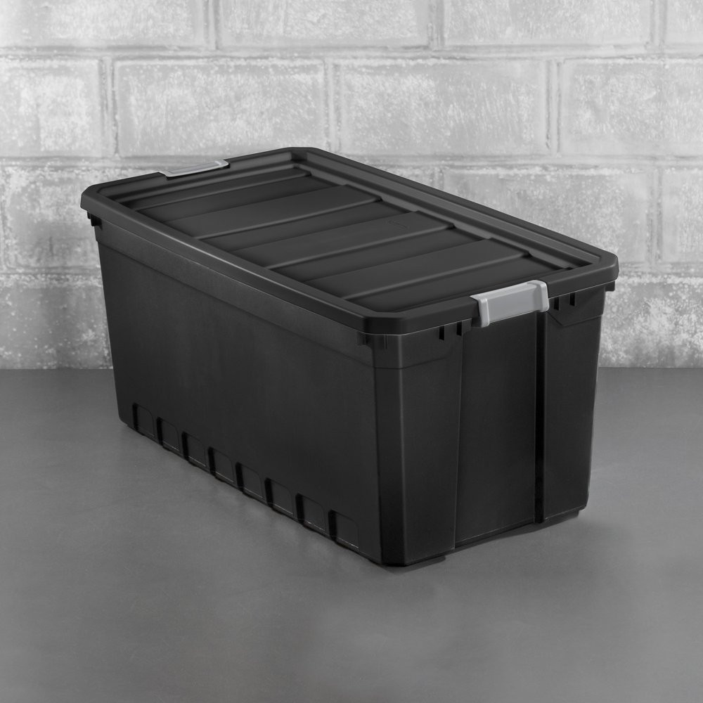3 PACK 50 Gal Plastic Storage Containers Large Stacking Bin Box Tote Organizer